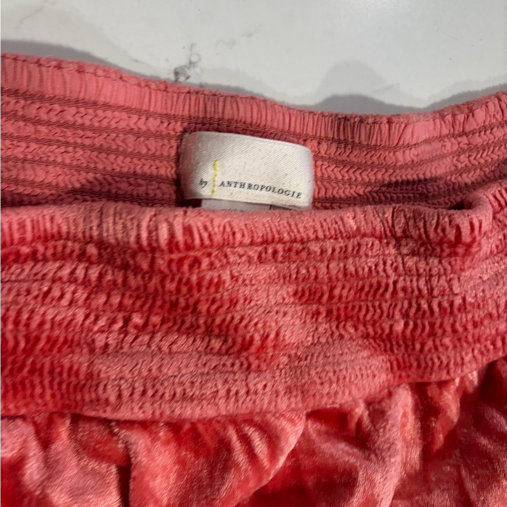 Anthropologie Rosie Embroidered Velvet Joggers - Picture 6 of 7